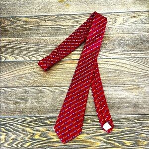 Burgundy red dad Neck Tie 100% polyester made in Dominican Republic‎ dry clean